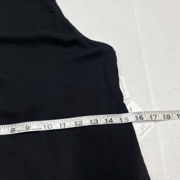 Maurie And Eve Dress US 2 Black Grounded Earth Mini Open Back Crochet Trim Beach - Picture 8 of 12